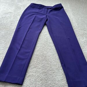 Anne Klein Vibrant Purple Straight Leg Pants